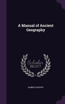 A Manual of Ancient Geography