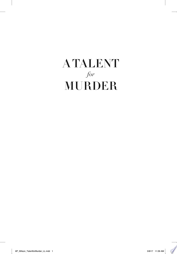 A Talent for Murder