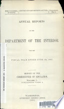 Annual Reports of the Department of the Interior for the Fiscal Year Ended June 30, 1897