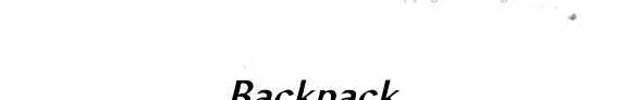 Backpack Meditations for Lent