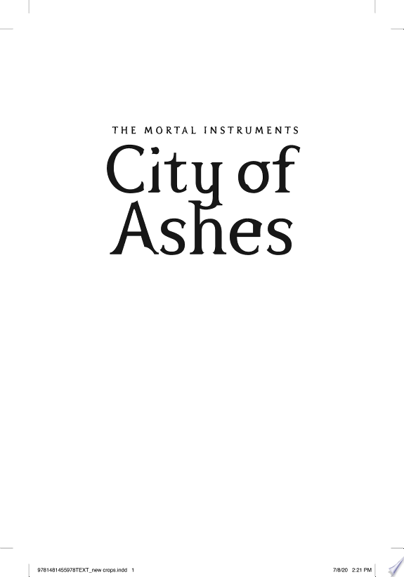 City of Ashes