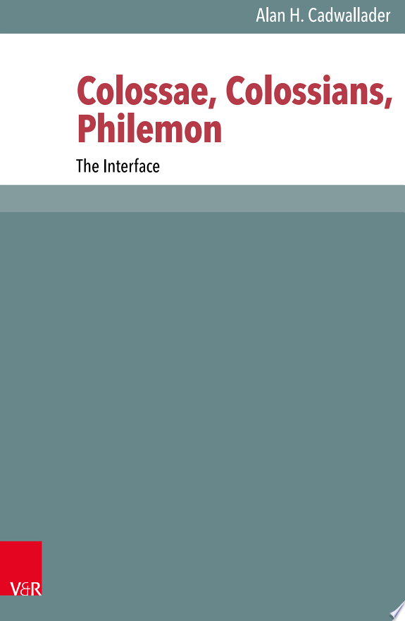 Colossae, Colossians, Philemon