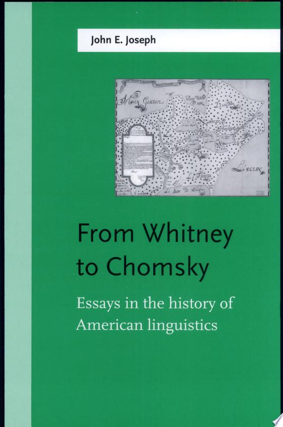From Whitney to Chomsky
