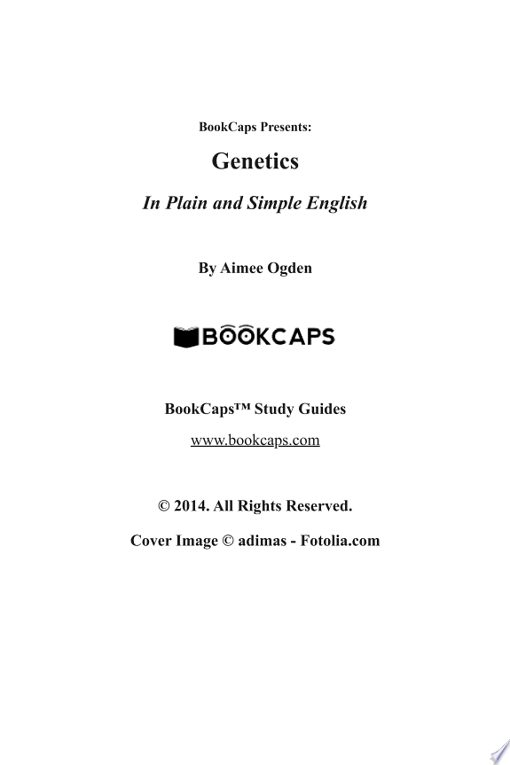 Genetics In Plain and Simple English