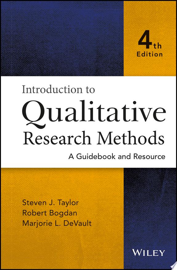 Introduction to Qualitative Research Methods