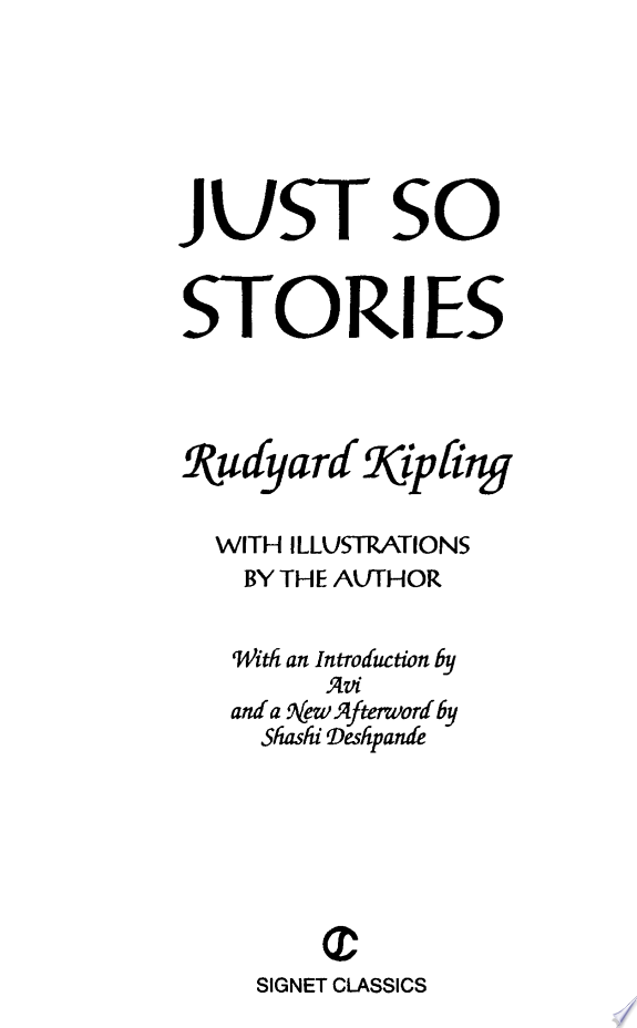 Just So Stories