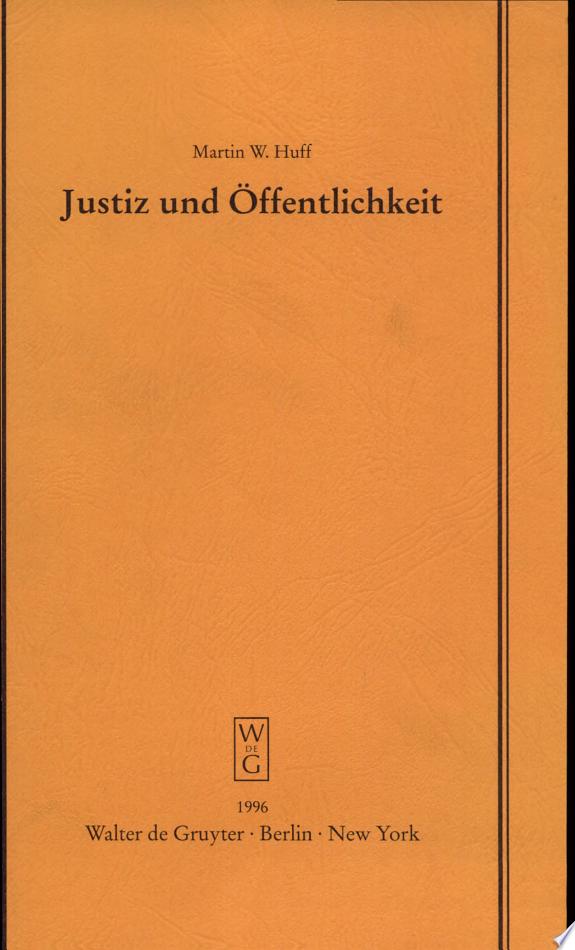 Justiz und Öffentlichkeit