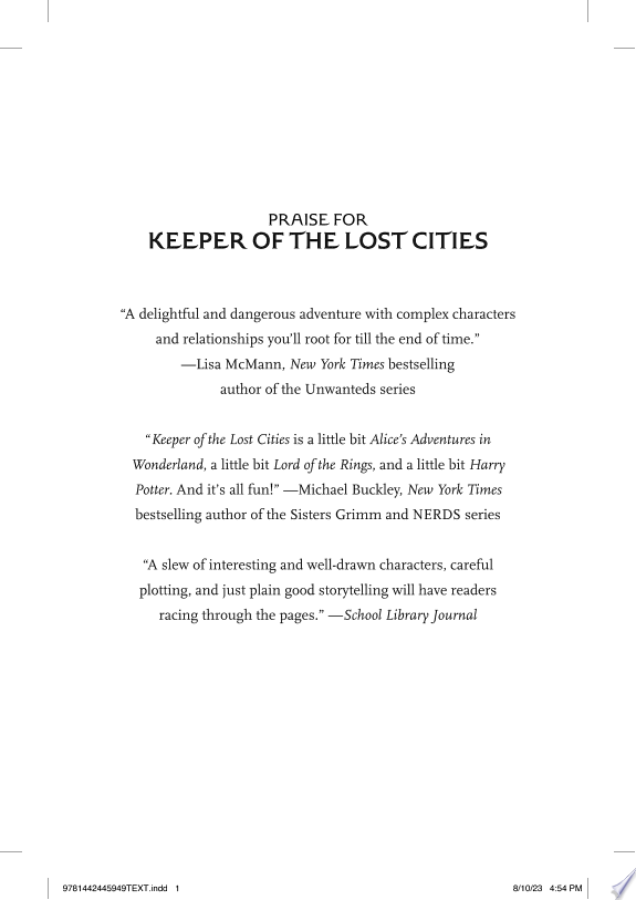 Keeper of the Lost Cities