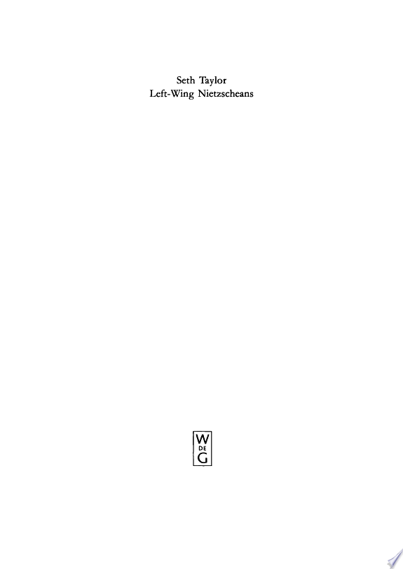 Left-Wing Nietzscheans