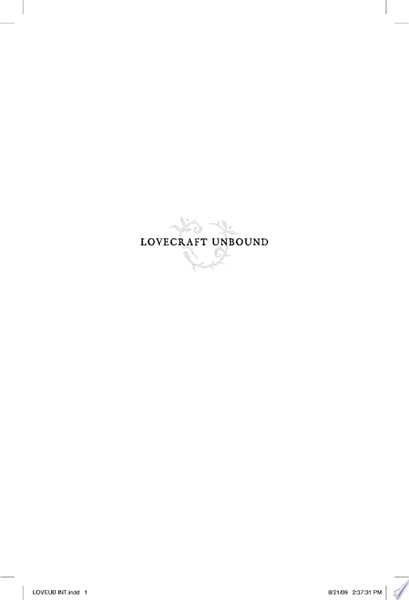Lovecraft Unbound 2nd Edition