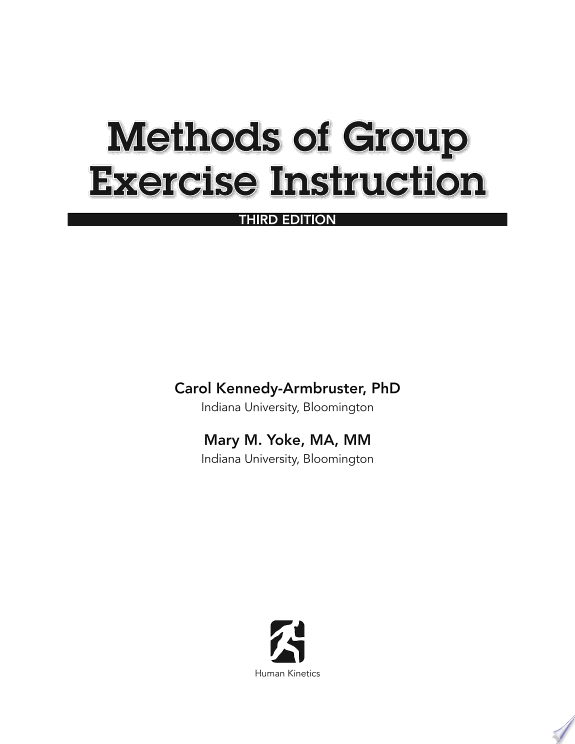 Methods of Group Exercise Instruction-3rd Edition