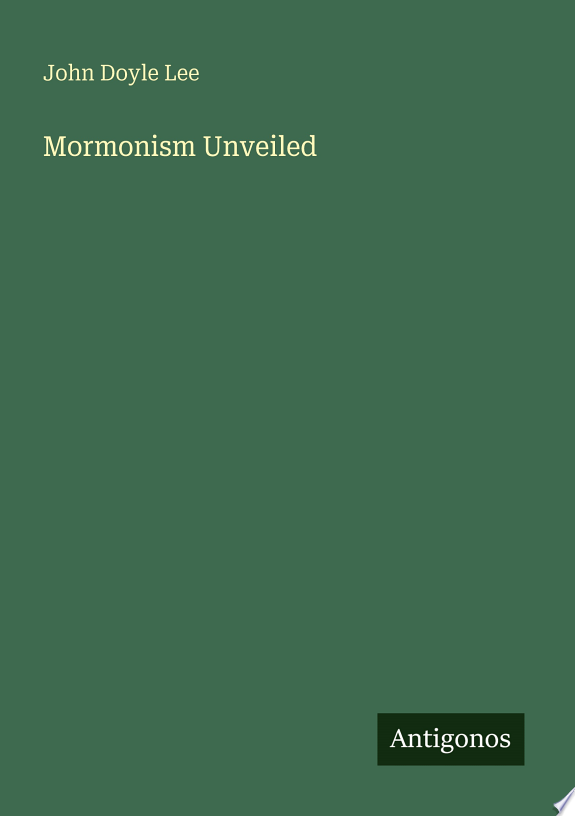 Mormonism Unveiled