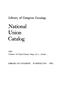 National Union Catalog
