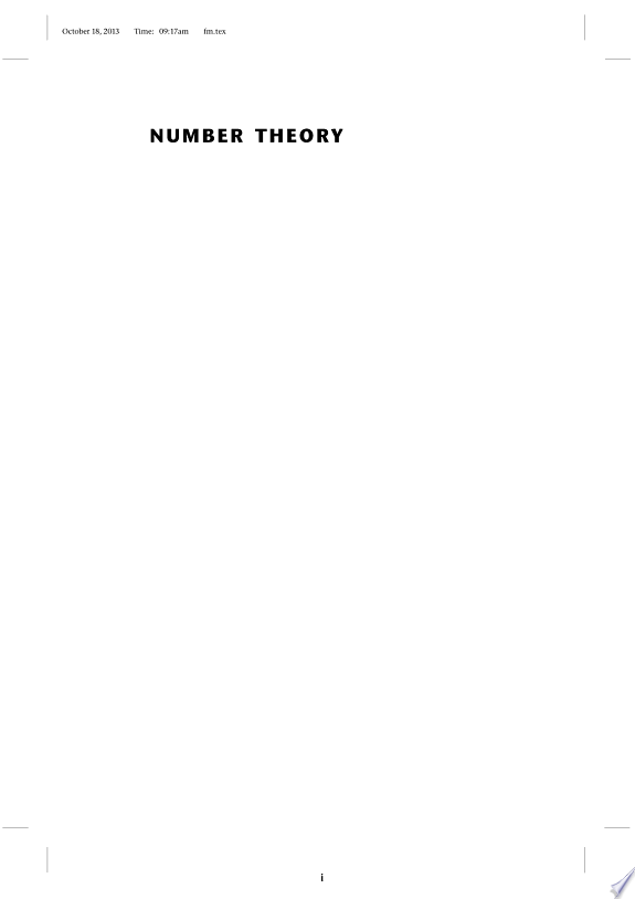 Number Theory