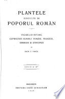 Plantele cunoscute de poporul român