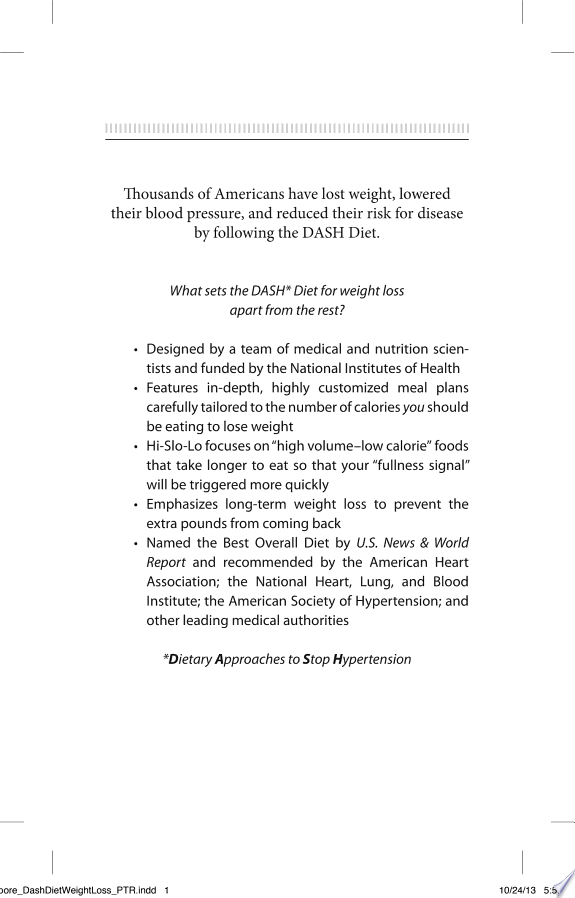 The DASH Diet for Weight Loss