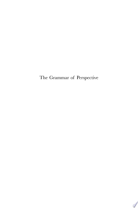 The Grammar of Perspective