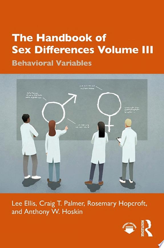 The Handbook of Sex Differences Volume III Behavioral Variables