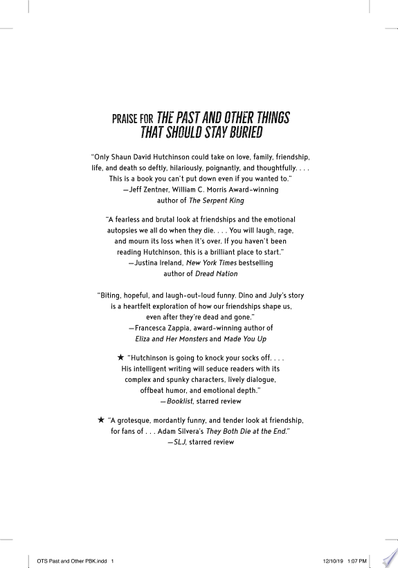 The Past and Other Things That Should Stay Buried