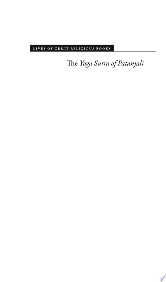 The Yoga Sutra of Patanjali