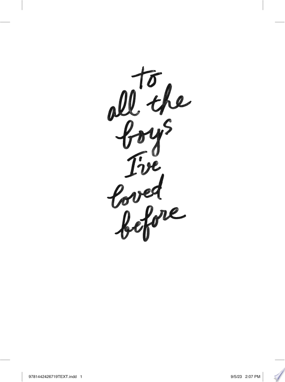 To All the Boys I've Loved Before