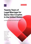 Twenty Years of Legal Marriage for Same-sex Couples in the United States