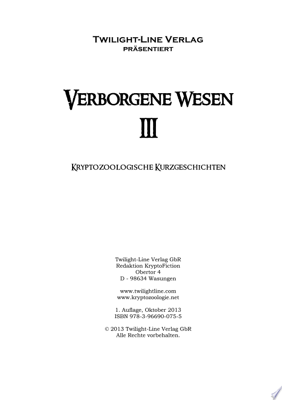 Verborgene Wesen III