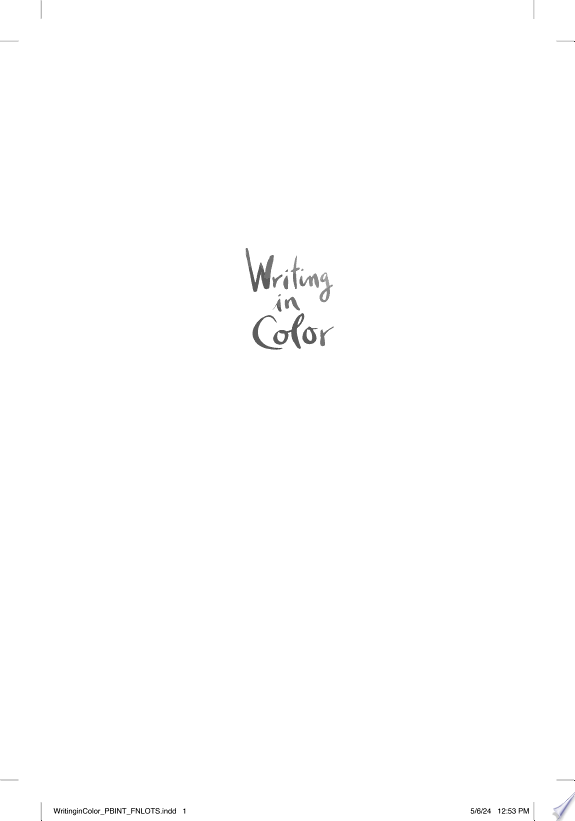 Writing in Color