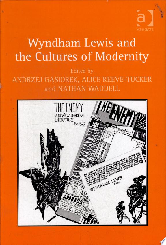 Wyndham Lewis and the Cultures of Modernity